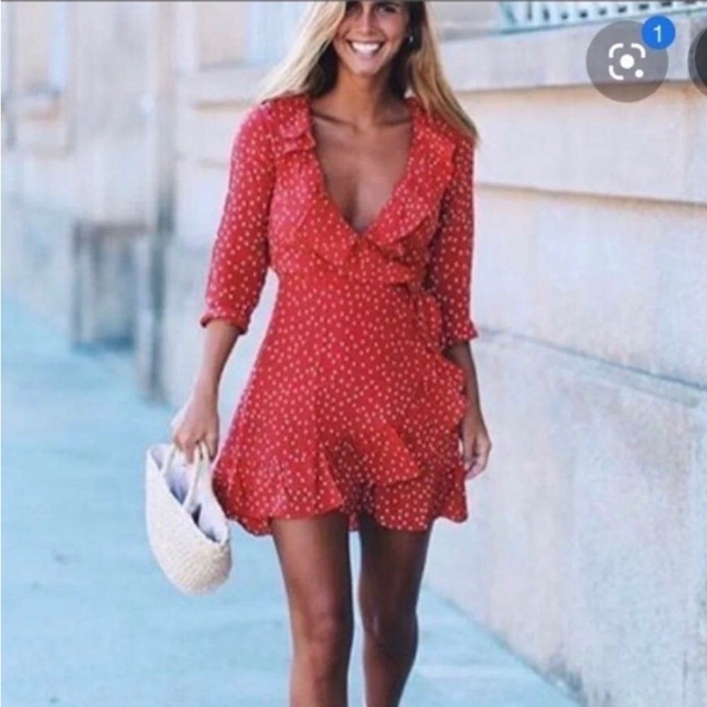 Realisation Par Alexandra Red Star Dress